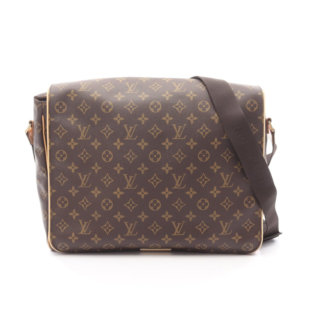 Louis Vuitton Aves Monogram: Authentic and authenticated Louis Vuitton Aves Monogram shoulder bag in brown PVC leather. Model M45257, product SP0022. Approx. 28 x 36 x 10 cm with adjustable 80-124 cm strap.