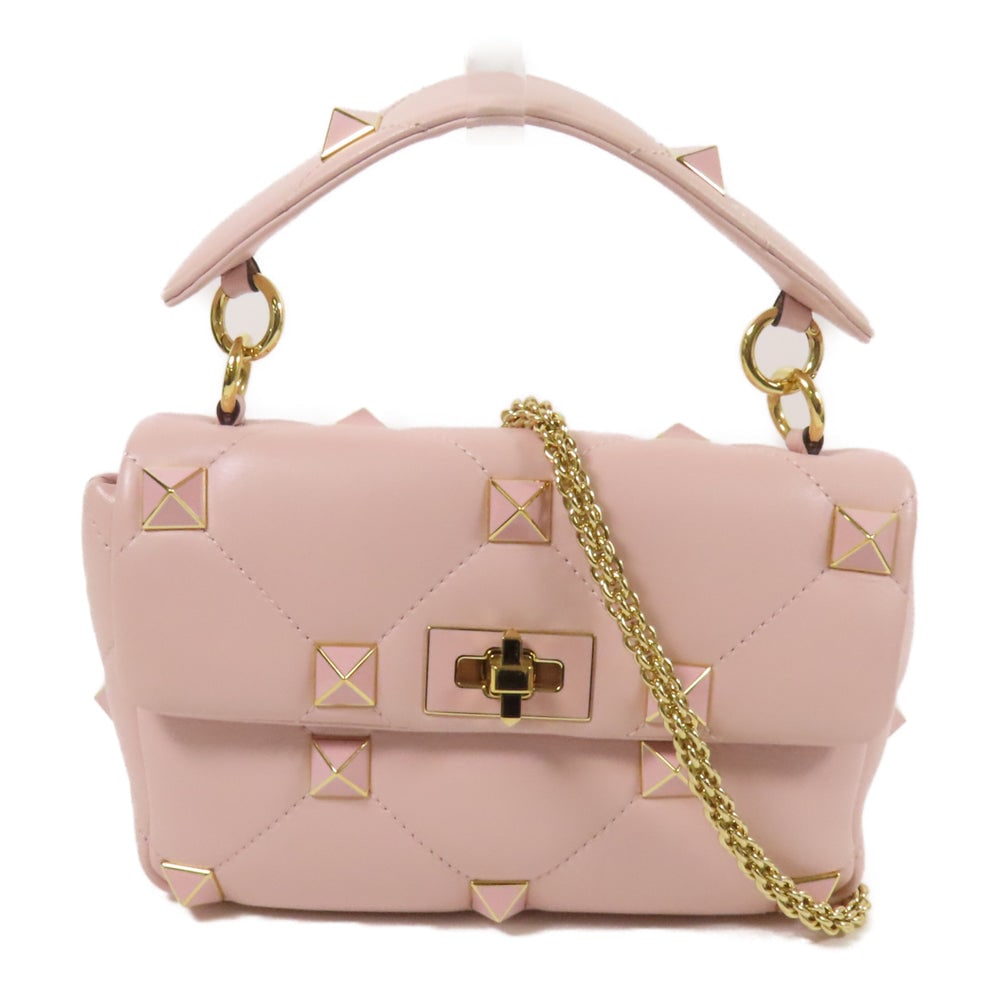 Valentino Rockstud 2Way Pink: Authentic and authenticated Valentino Rockstud 2WAY shoulder bag in pink lambskin leather. Includes storage bags and shoulder strap. Approx. 23 x 16 x 7 cm, handle 28 cm.