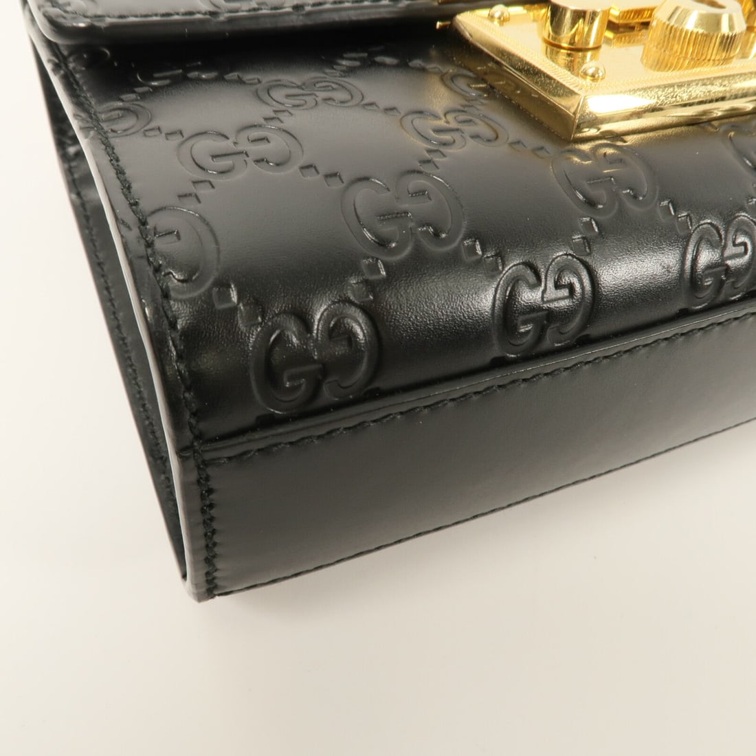 Gucci Padlock Chain Shoulder Black - 10