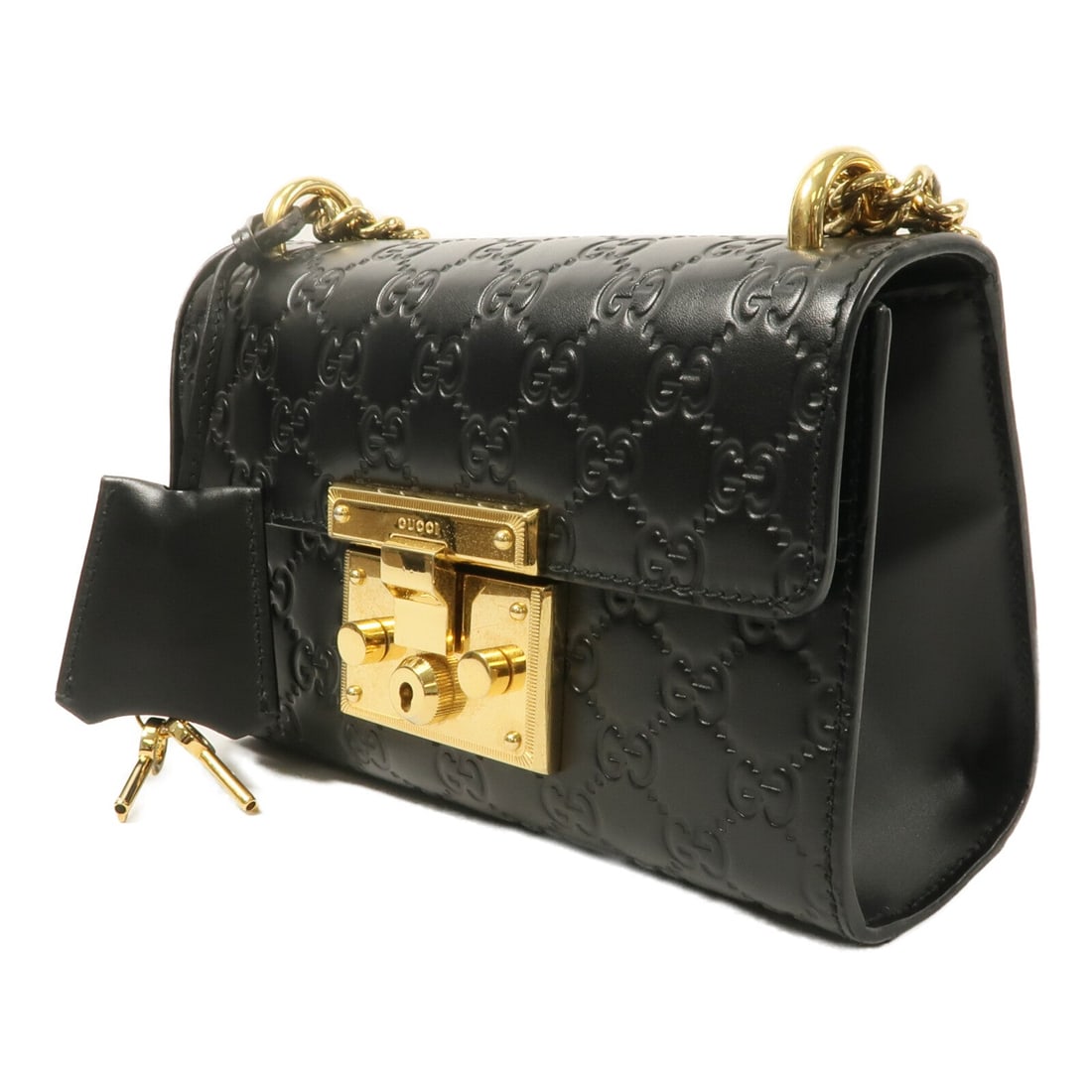 Gucci Padlock Chain Shoulder Black - 3