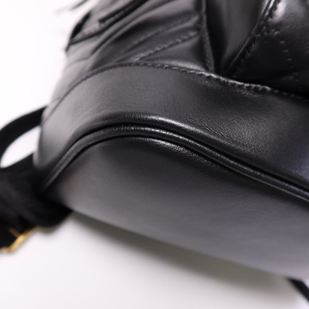 Gucci Lambskin Backpack Black - 12