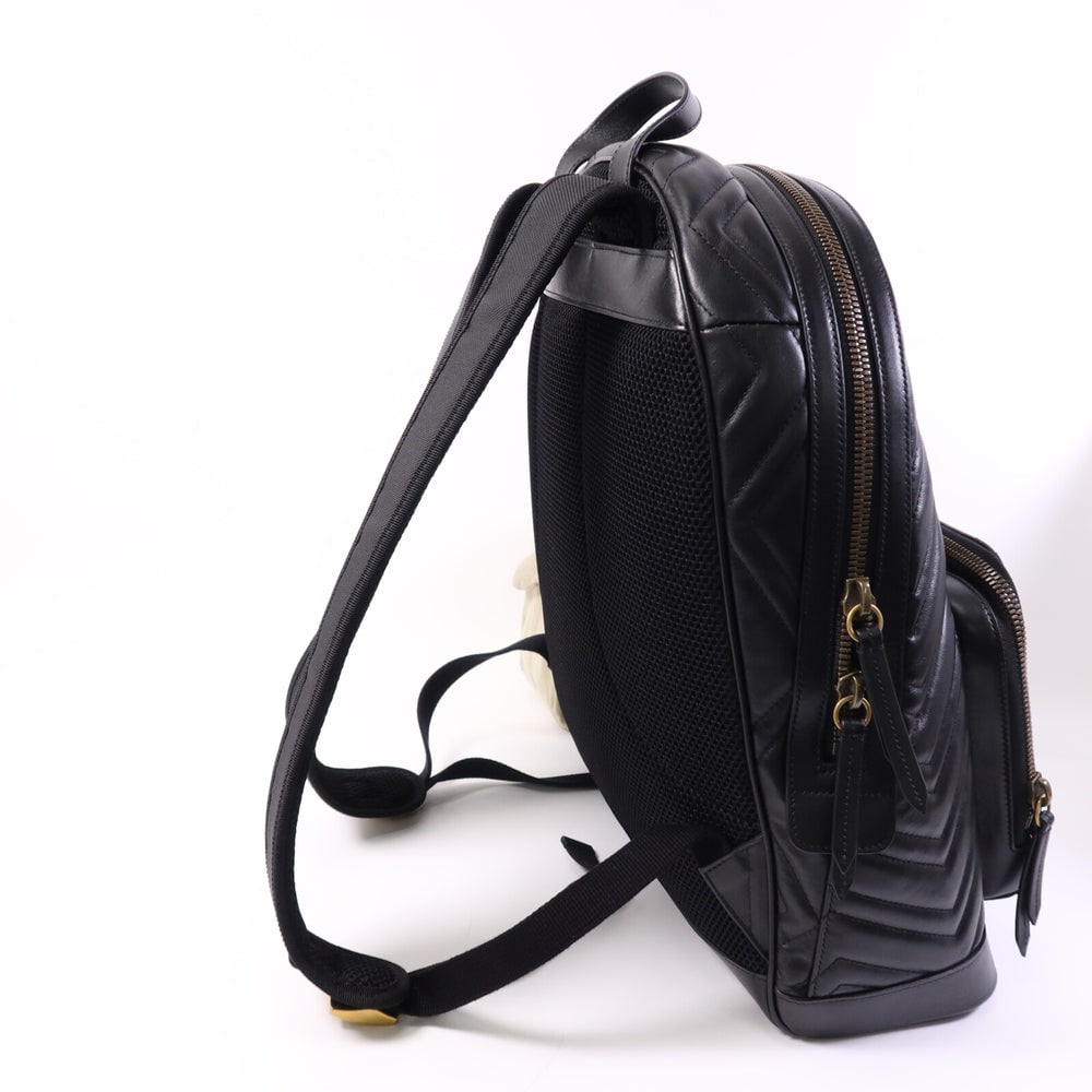 Gucci Lambskin Backpack Black - 8