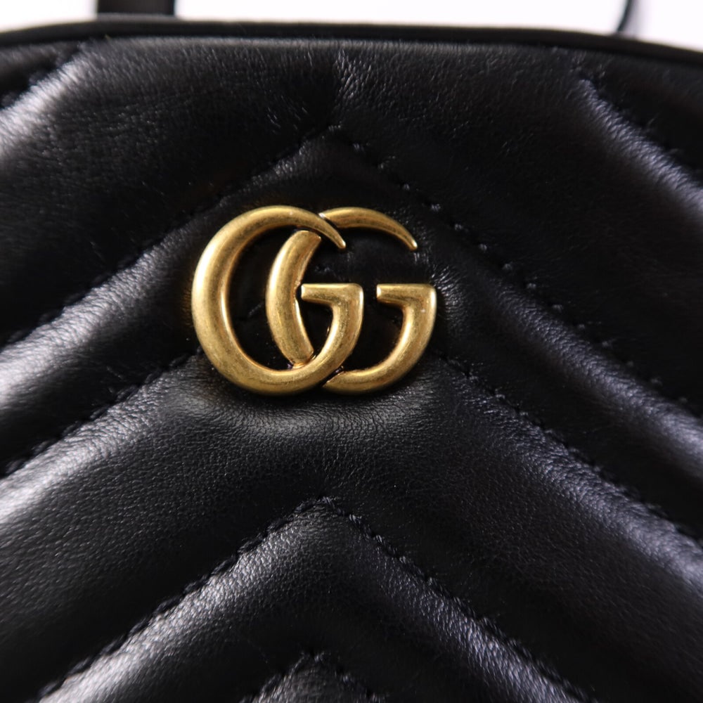 Gucci Lambskin Backpack Black - 9