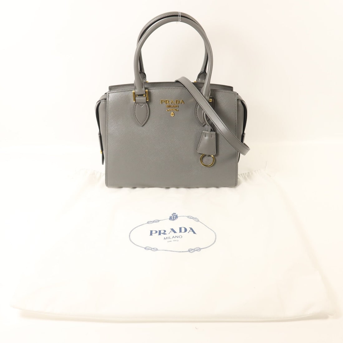 Prada Borsa A Mano Grey - 9