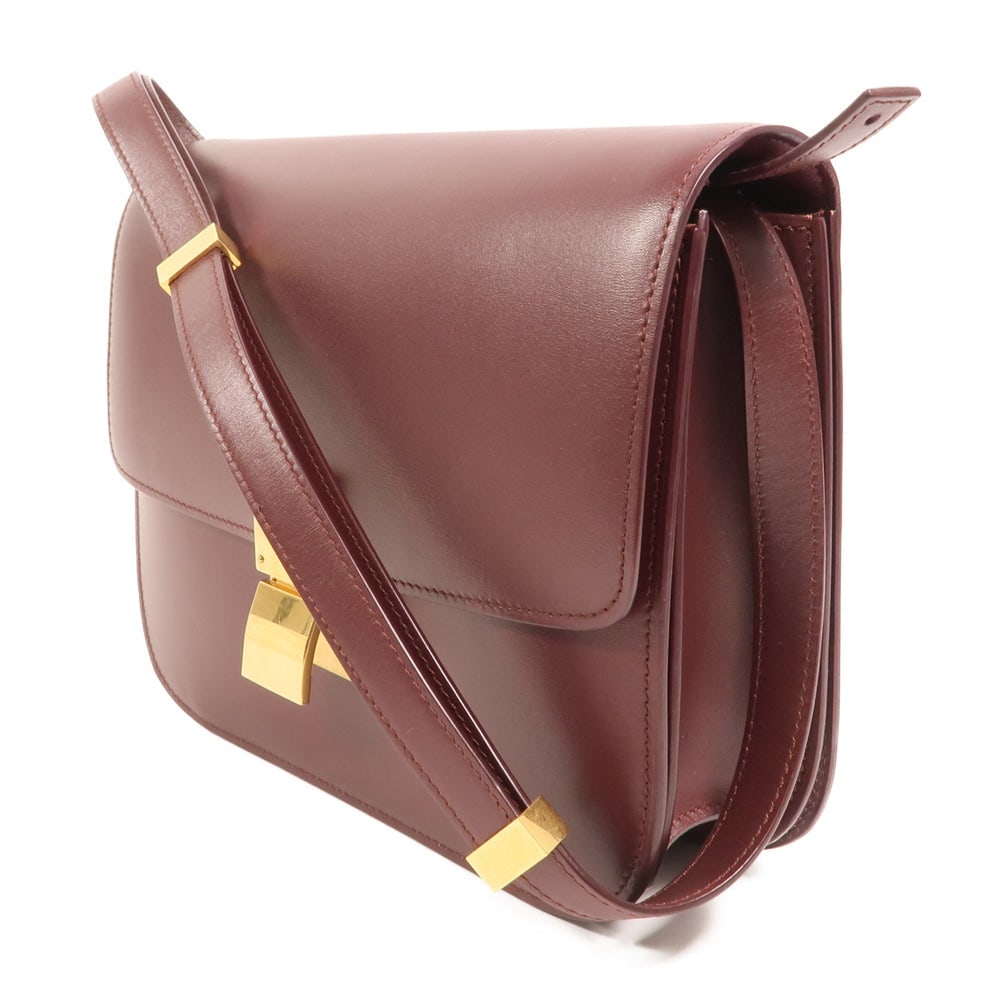 Celine Classic Box Shoulder Bag Red - 3