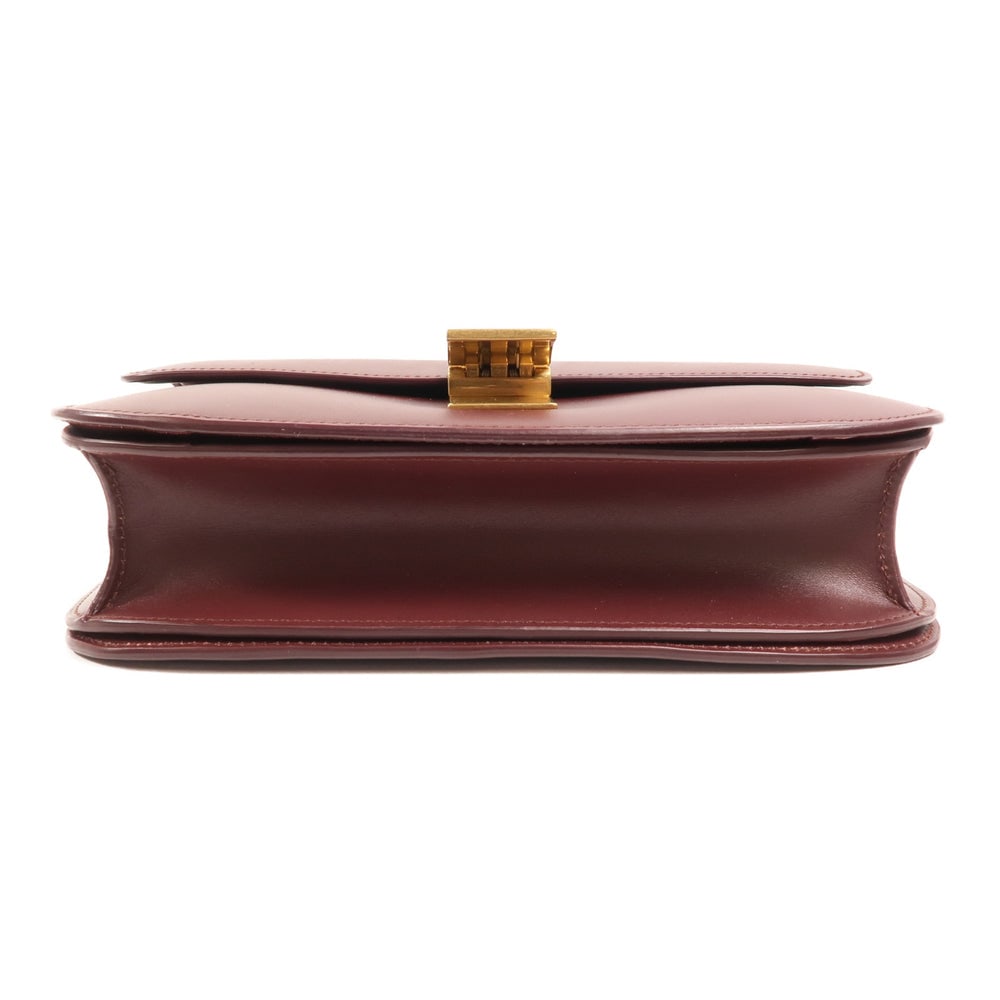 Celine Classic Box Shoulder Bag Red - 4