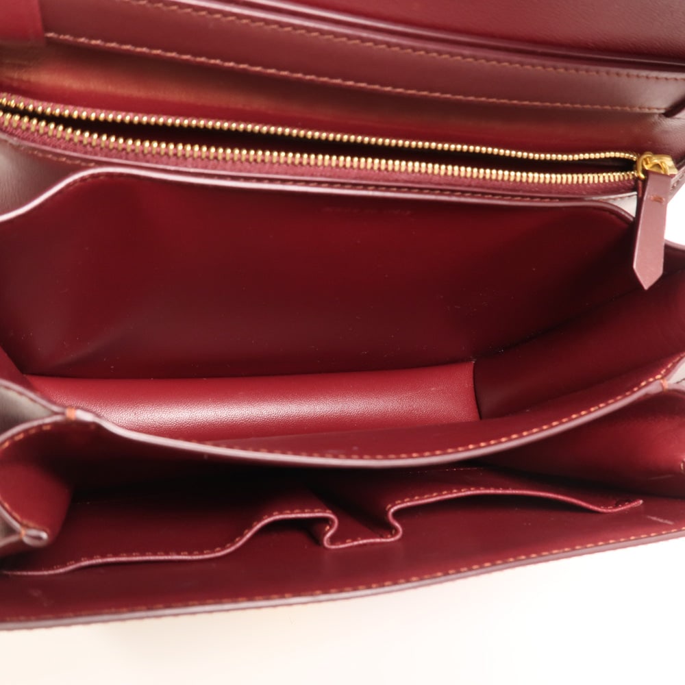 Celine Classic Box Shoulder Bag Red - 5