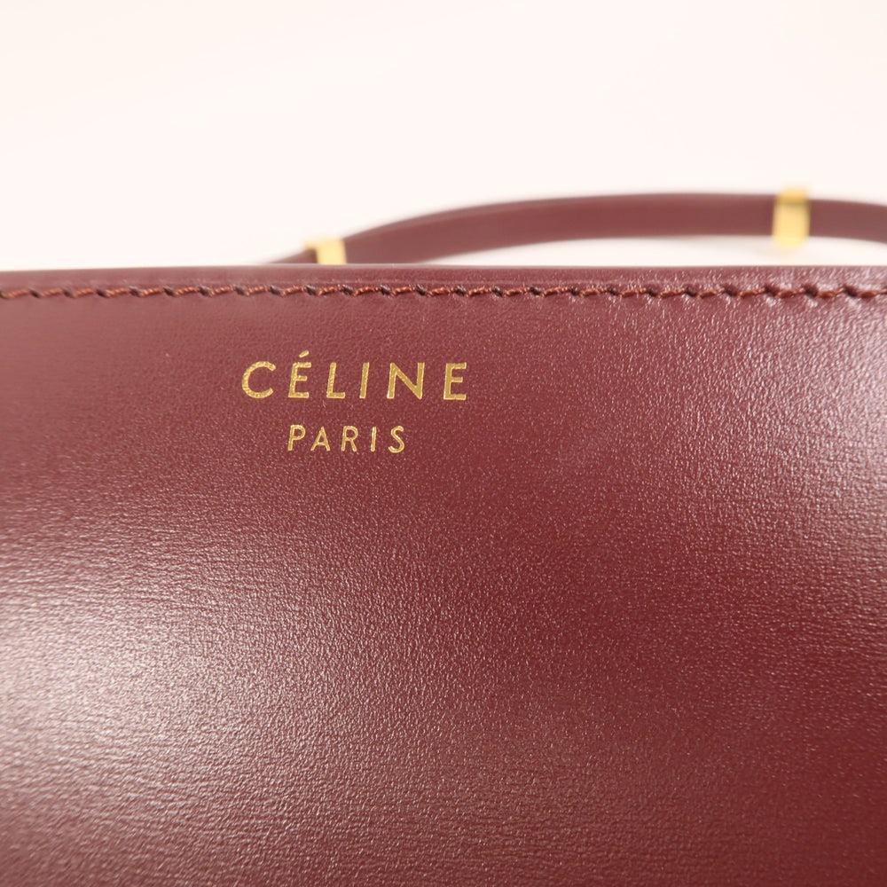 Celine Classic Box Shoulder Bag Red - 6