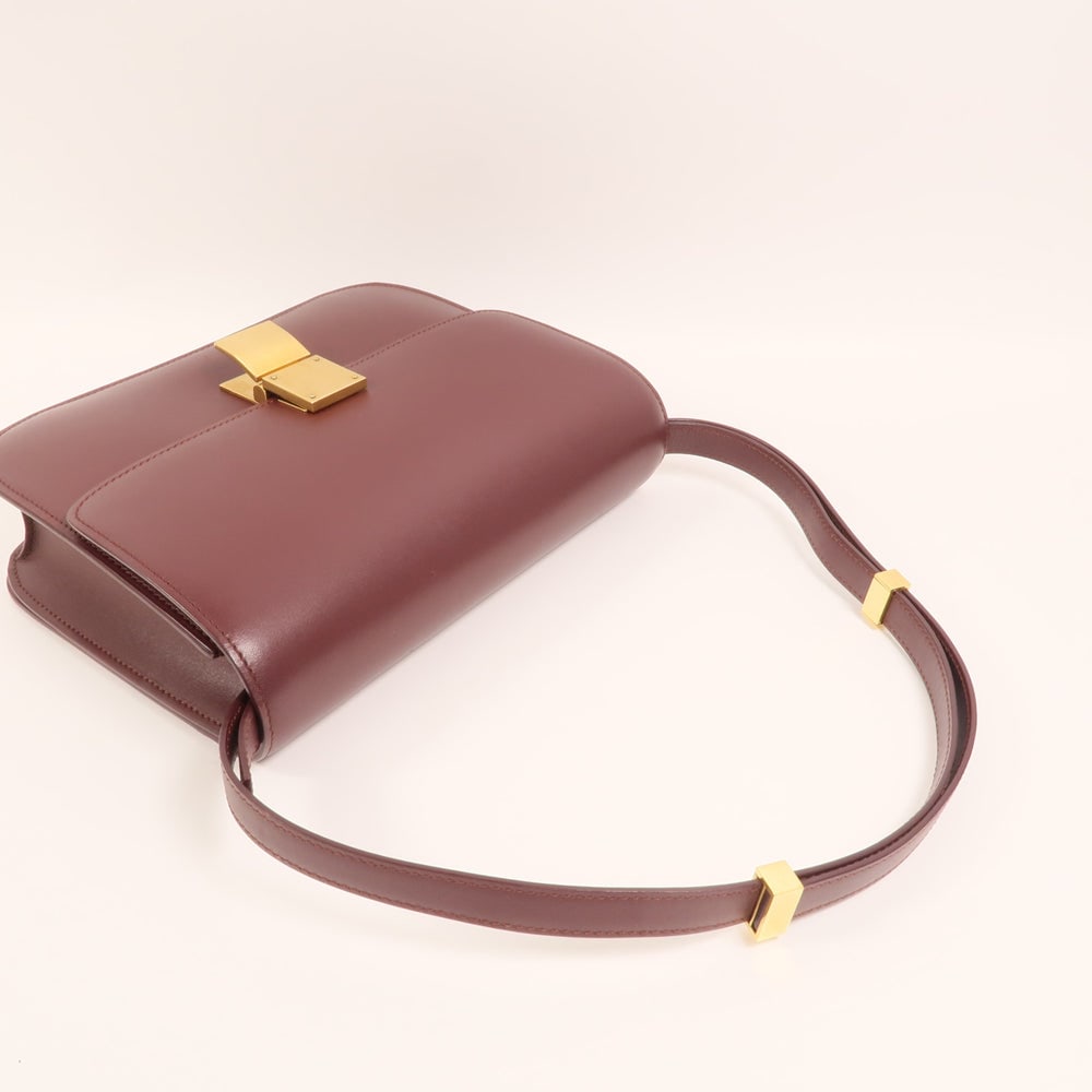 Celine Classic Box Shoulder Bag Red - 8