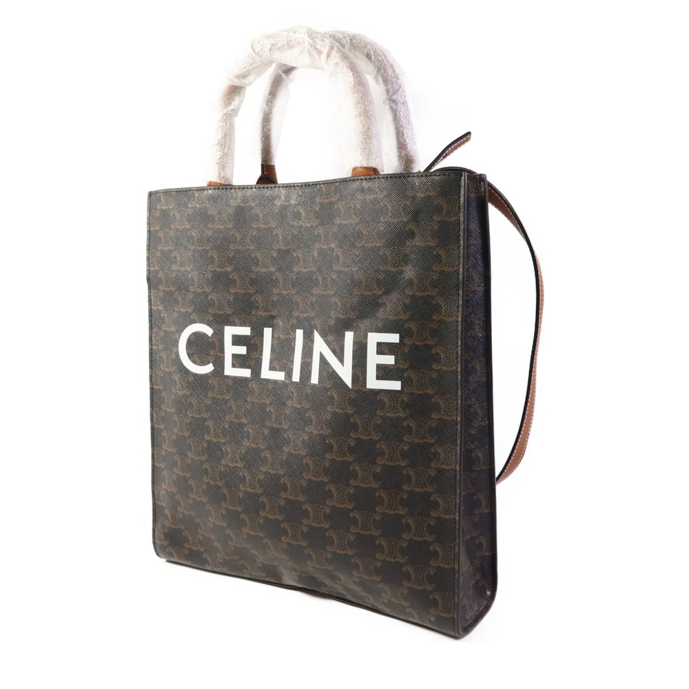 Celine Triomphe Cabas 2-Way Brown - 3