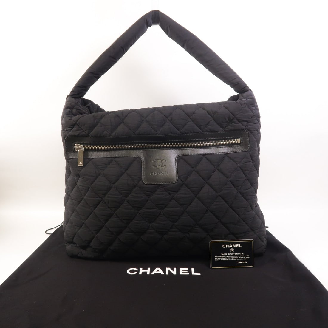 Chanel Coco Cocoon Tote Black - 11