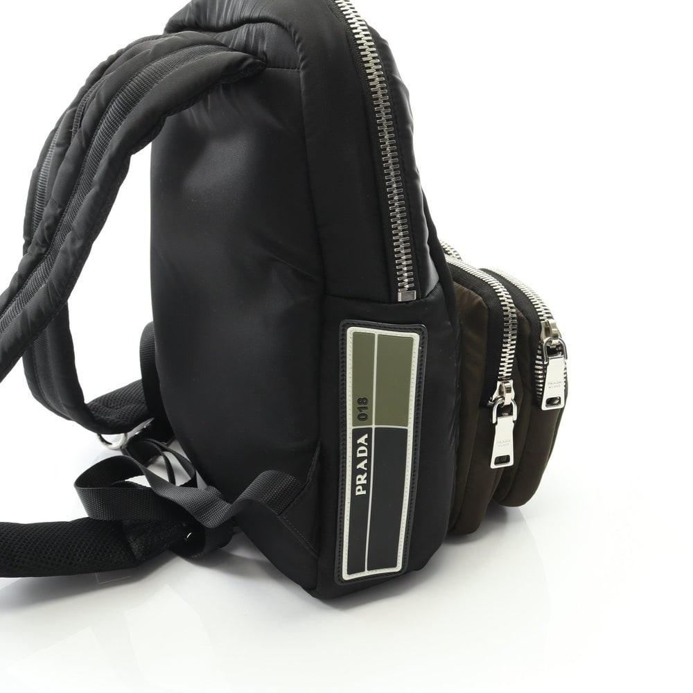 Prada Tessuto Pocket Backpack Black - 7