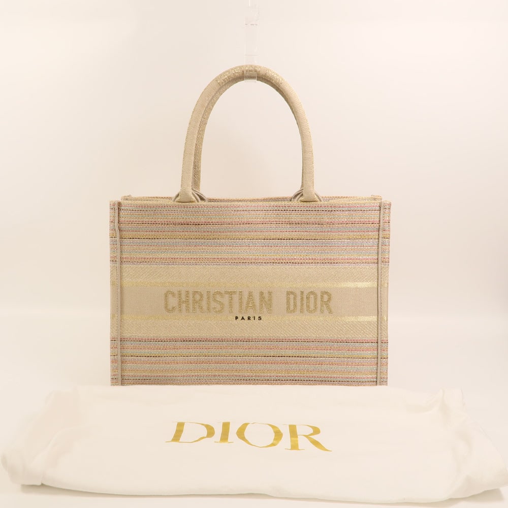 Dior Book Tote Medium Beige - 11