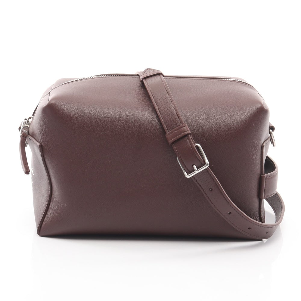 Celine Takeaway 2Way Clutch: Dark brown leather 2Way clutch bag. Includes shoulder strap. 23 x 14 x 14.5 cm.