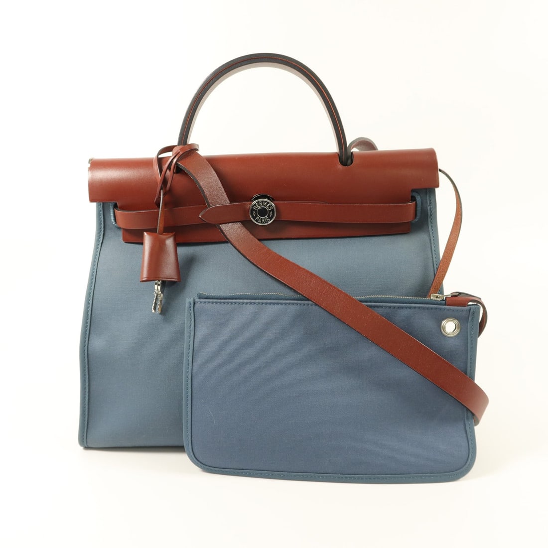 Hermes Herbag PM Bleu Tempete - 9
