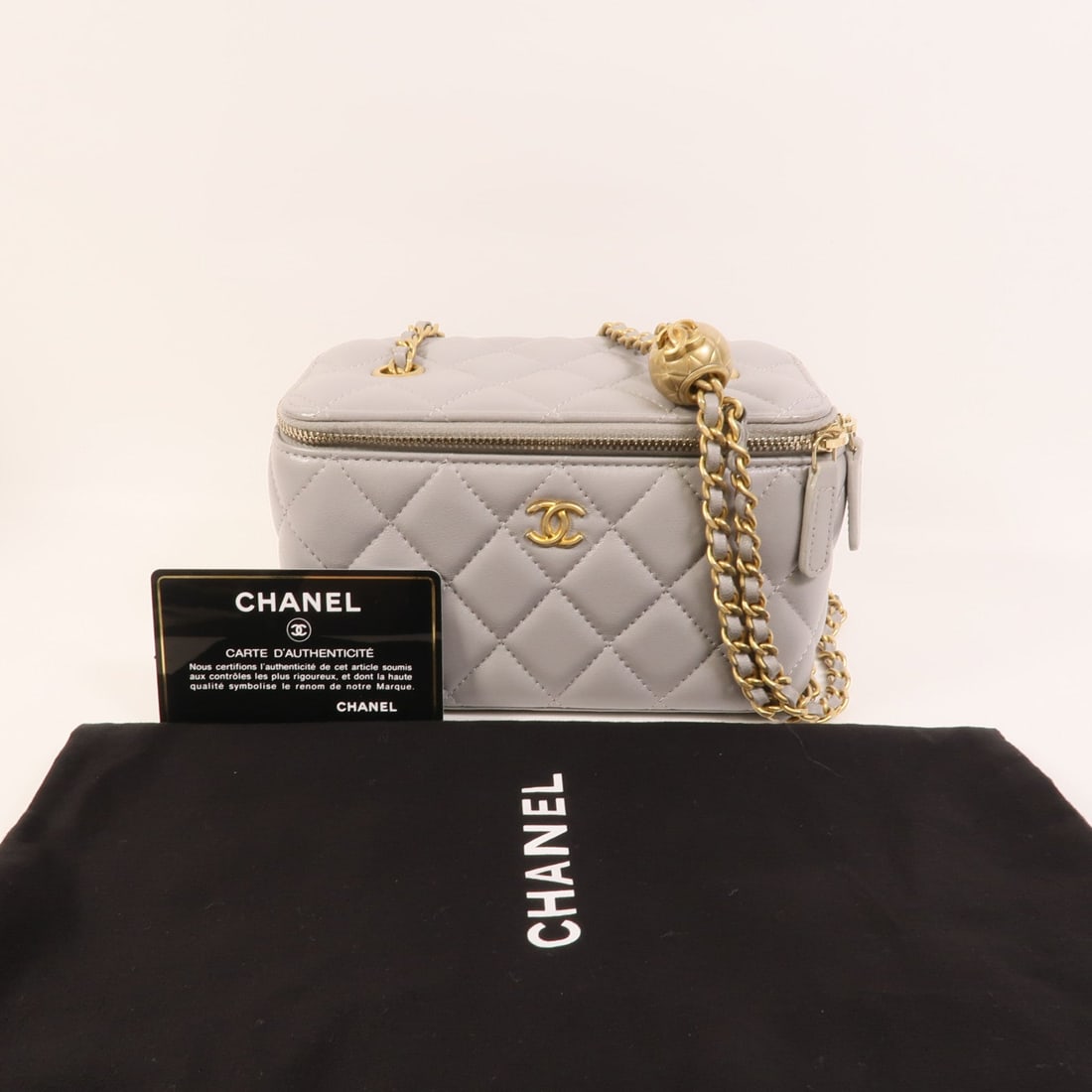 Chanel Vanity Case Gold Ball - 12