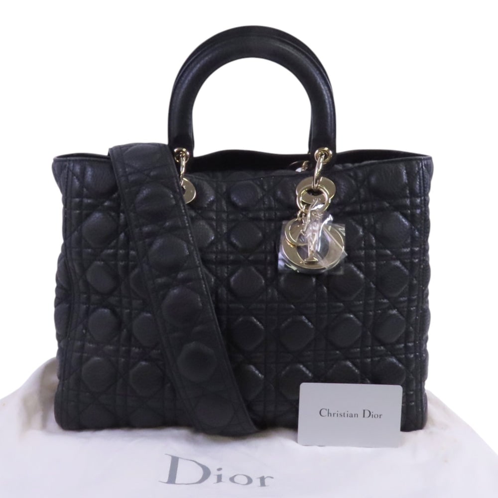 Dior Lady Dior Large Black - 10