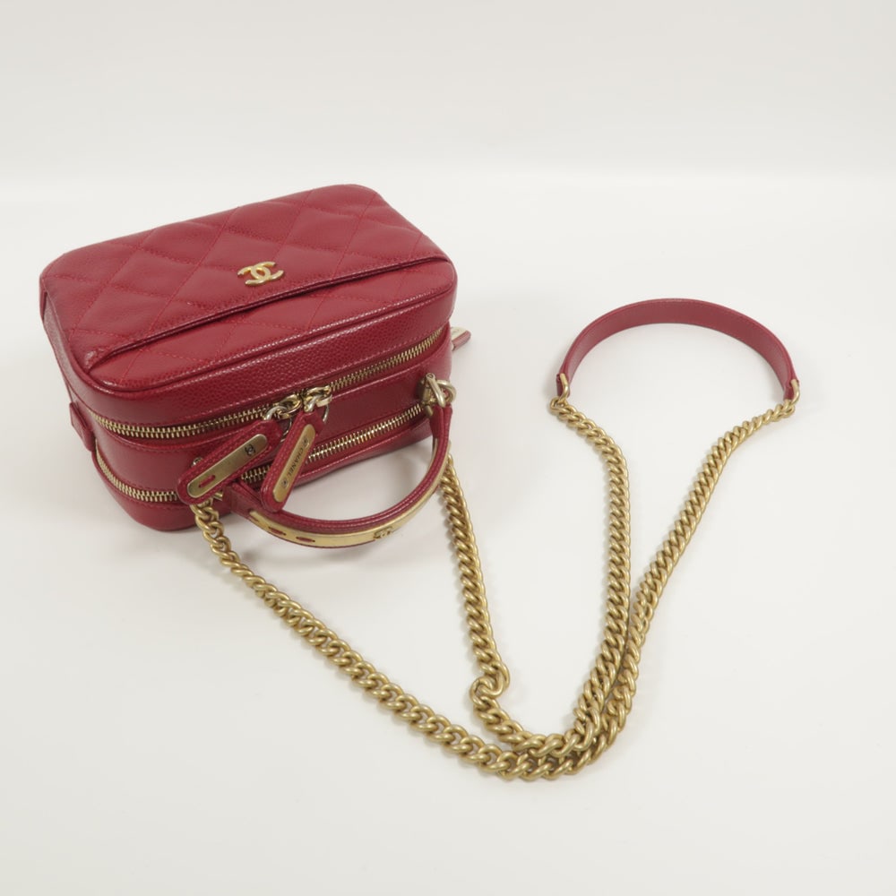 Chanel Top Handle Camera Bag Red - 9
