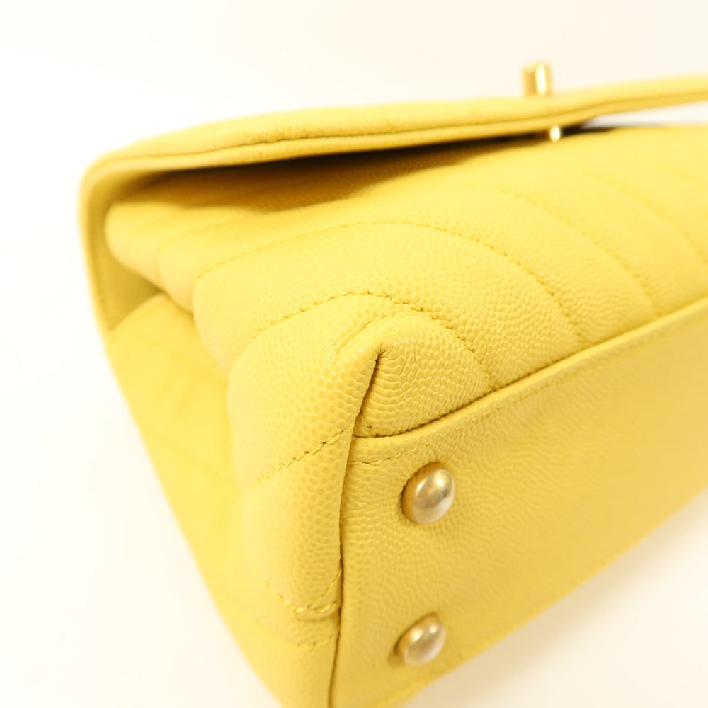 Chanel Coco Handle Small Yellow - 13