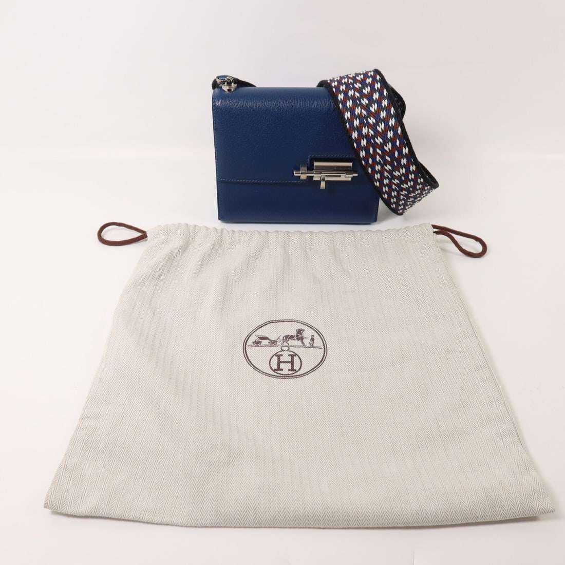 Hermes Verrou Mini Bleu Agate - 9