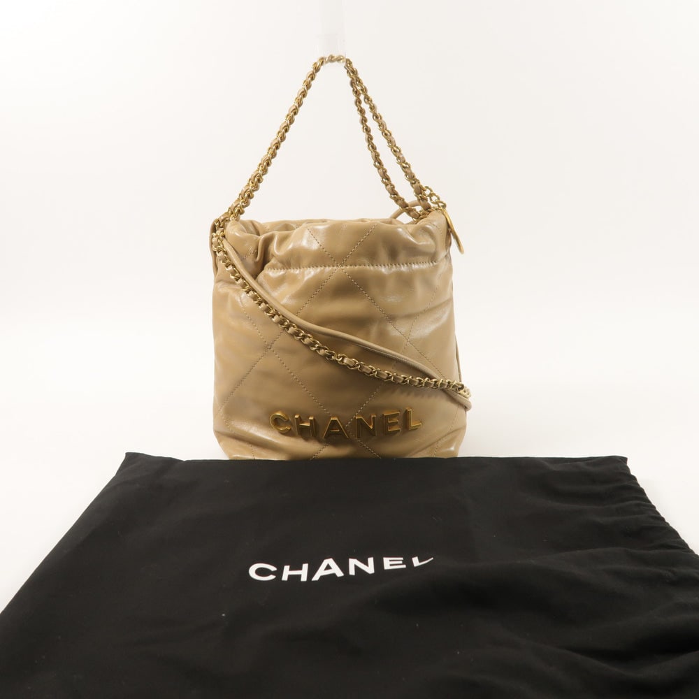 Chanel Mini 22 Beige - 9