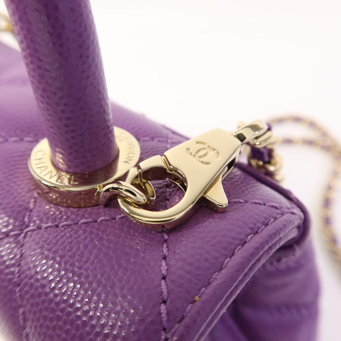 Chanel Mini Coco Handle Purple - 11