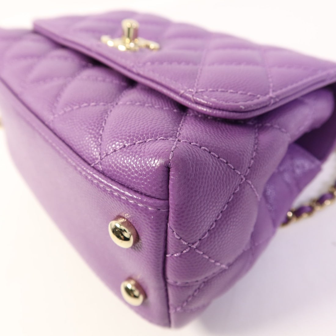 Chanel Mini Coco Handle Purple - 12