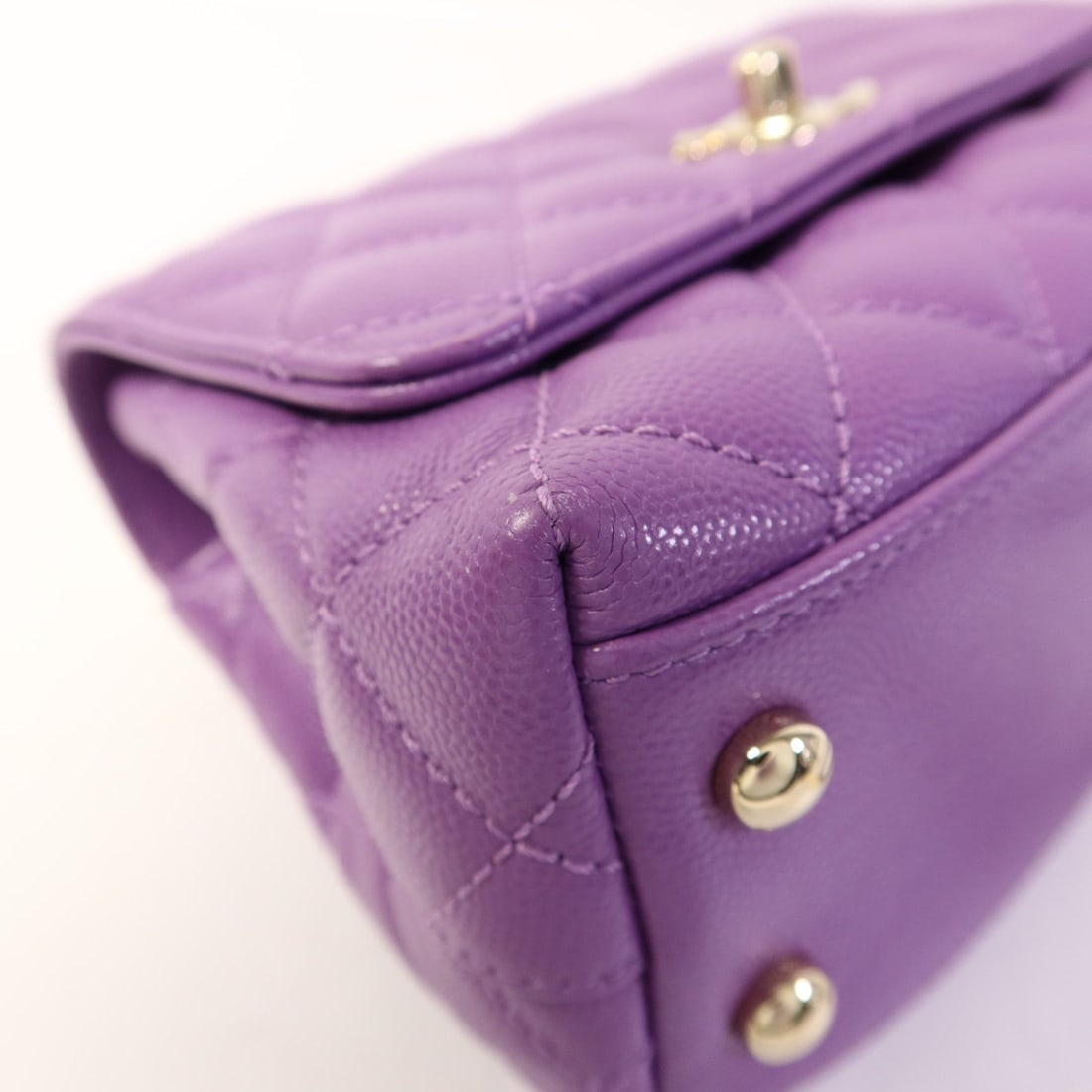 Chanel Mini Coco Handle Purple - 13