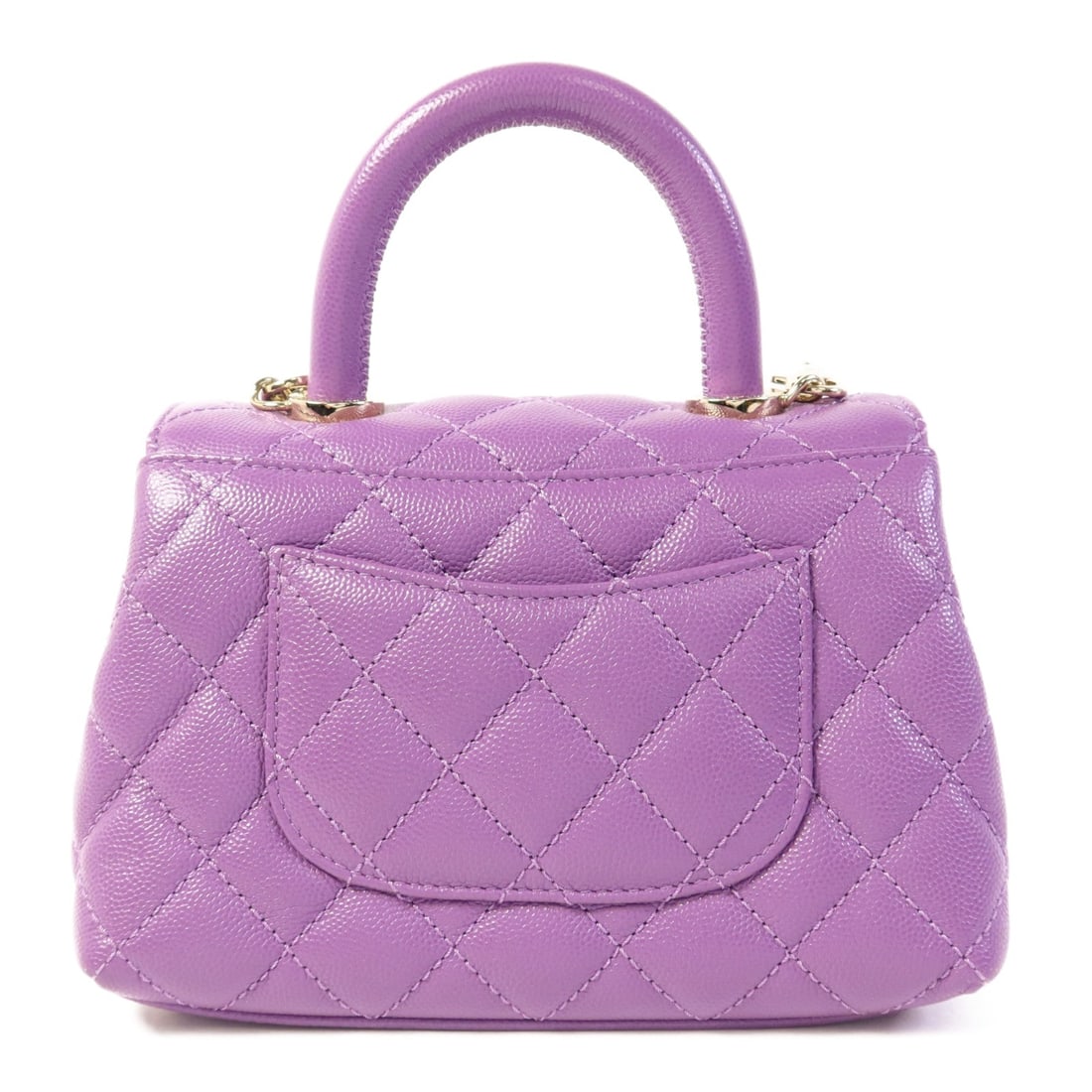 Chanel Mini Coco Handle Purple - 2