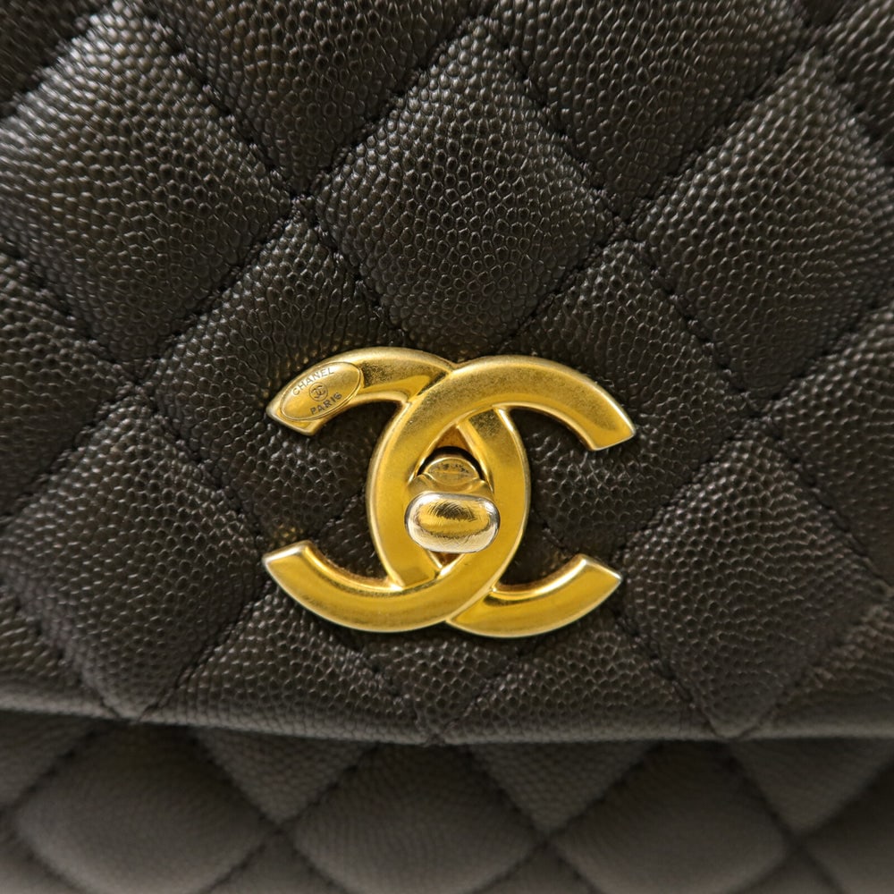 Chanel Coco Handle Medium Black - 9
