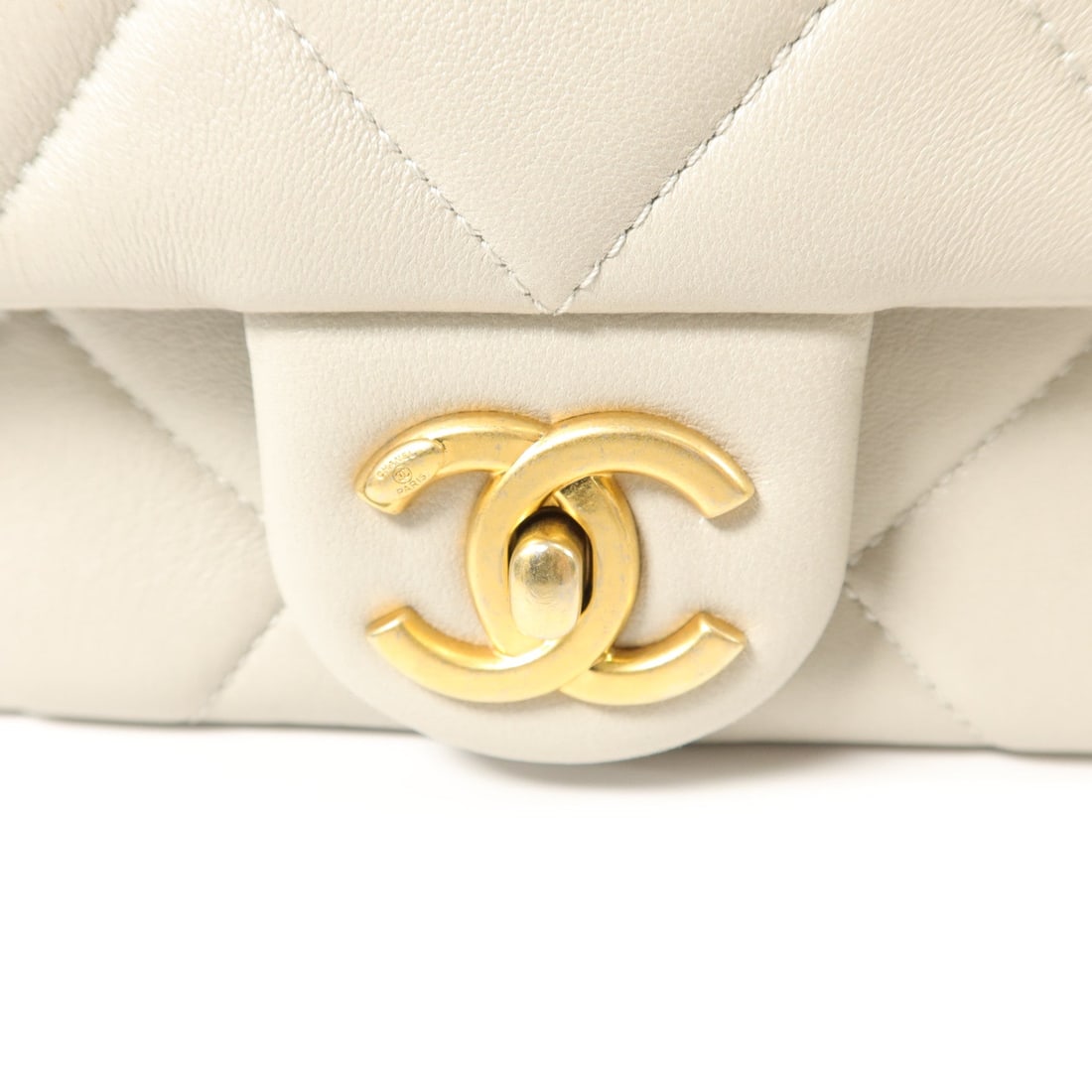 Chanel Chain Shoulder Bag Gray - 10