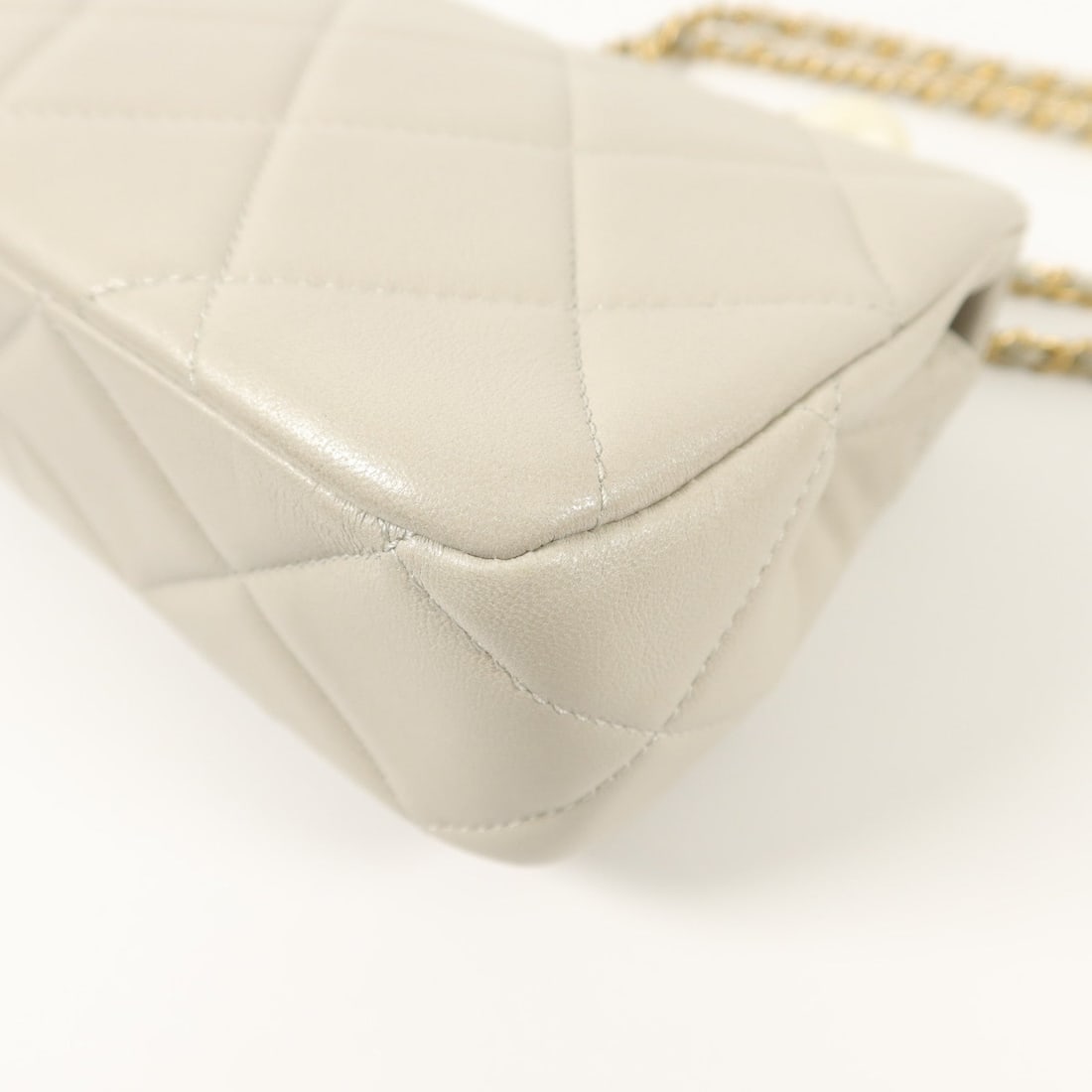 Chanel Chain Shoulder Bag Gray - 13
