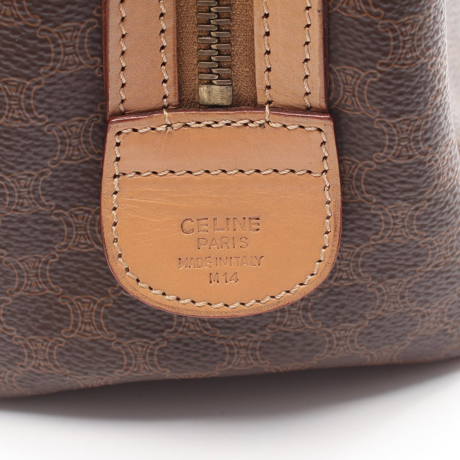 Celine Macadam 2WAY Handbag Brown - 4