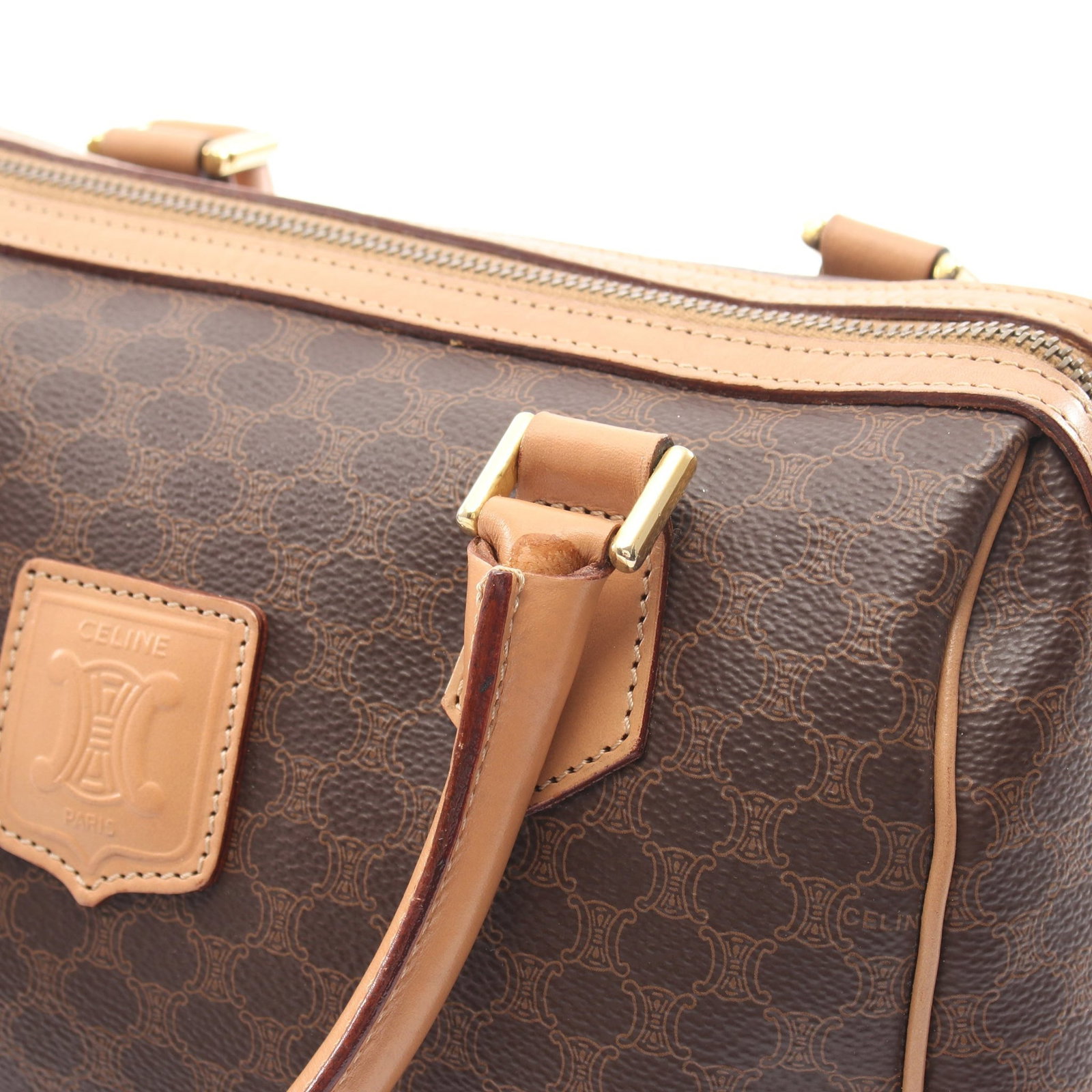 Celine Macadam 2WAY Handbag Brown - 6