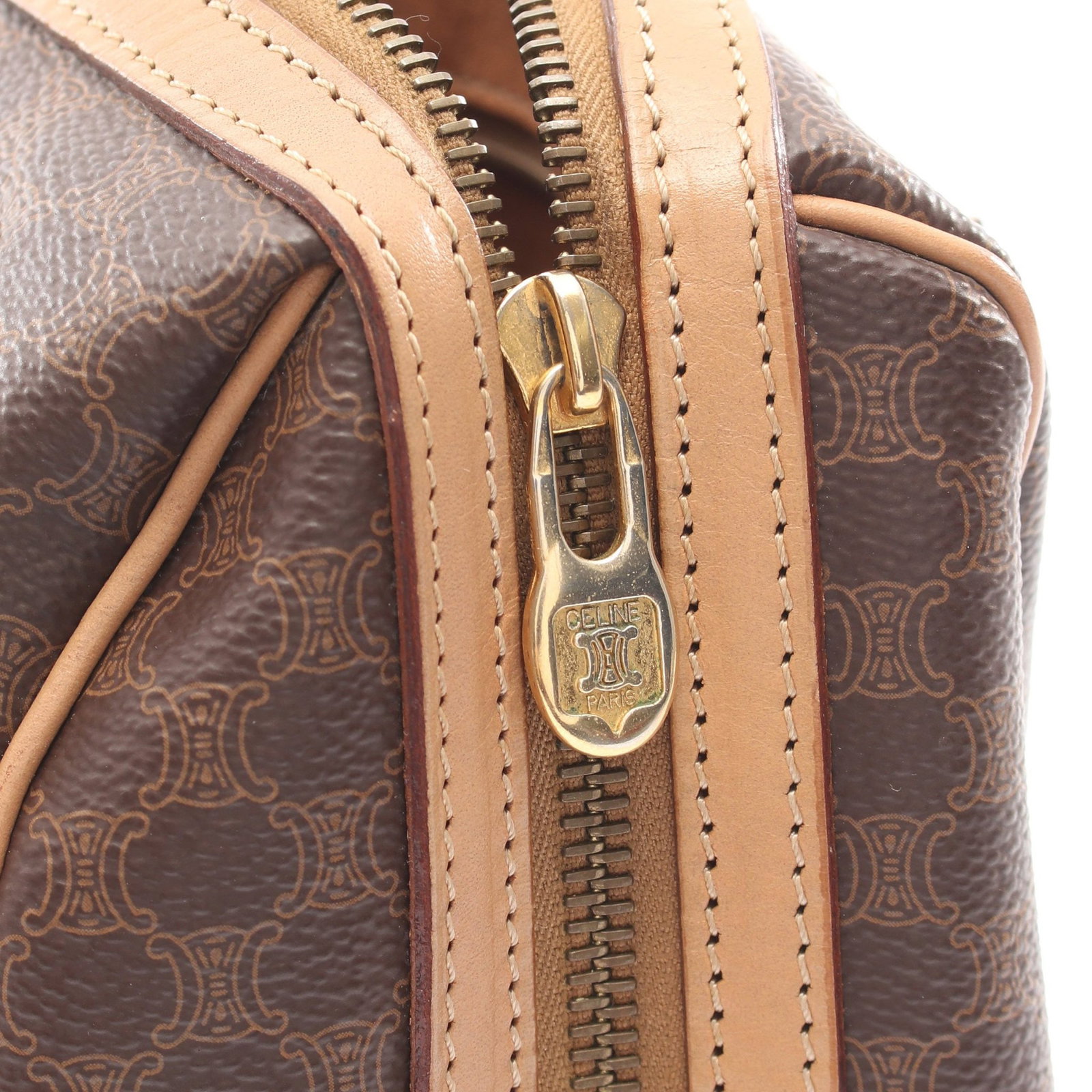 Celine Macadam 2WAY Handbag Brown - 8