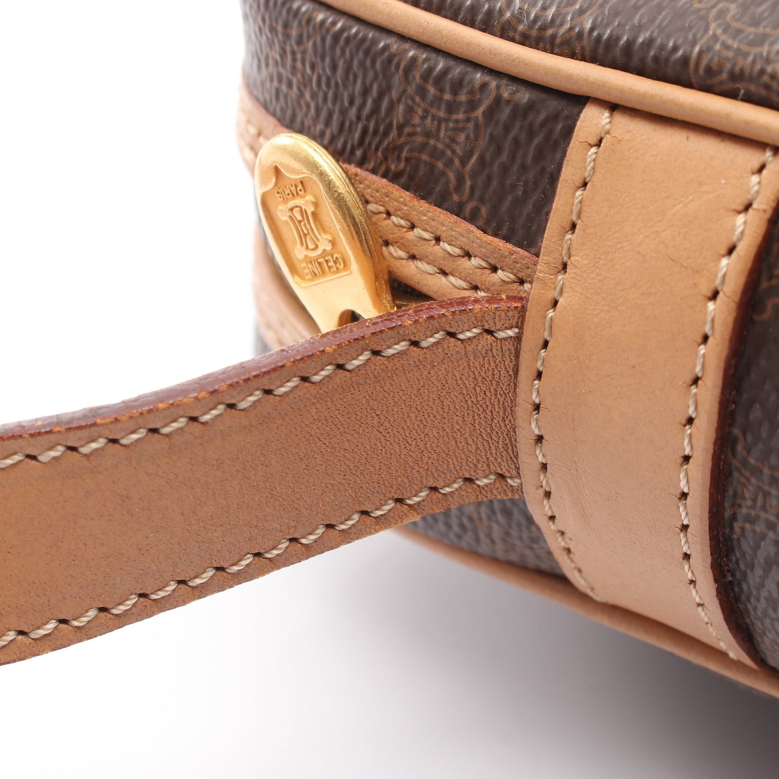 Celine Macadam Shoulder Bag Brown - 7