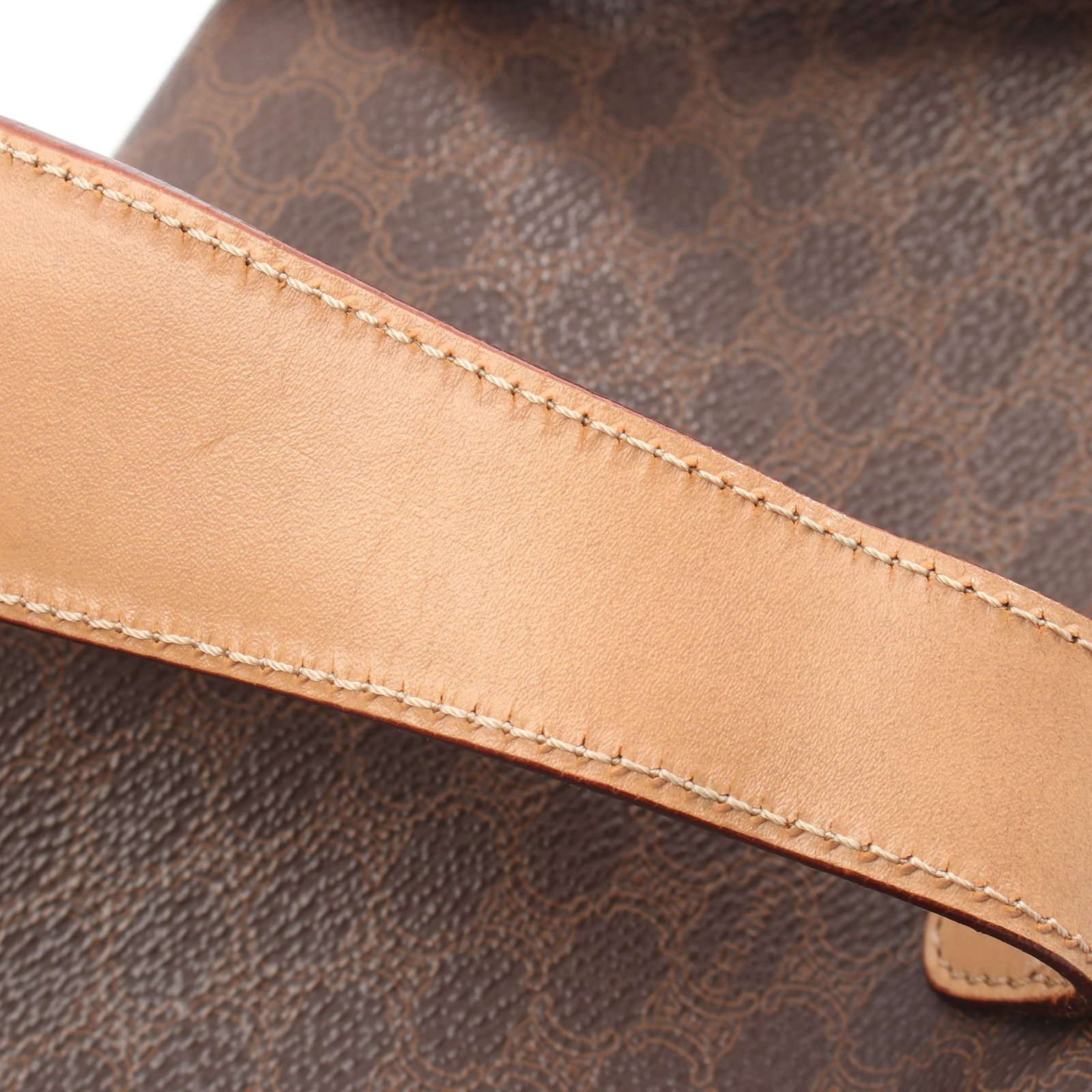 Celine Macadam Shoulder Bag Brown - 8