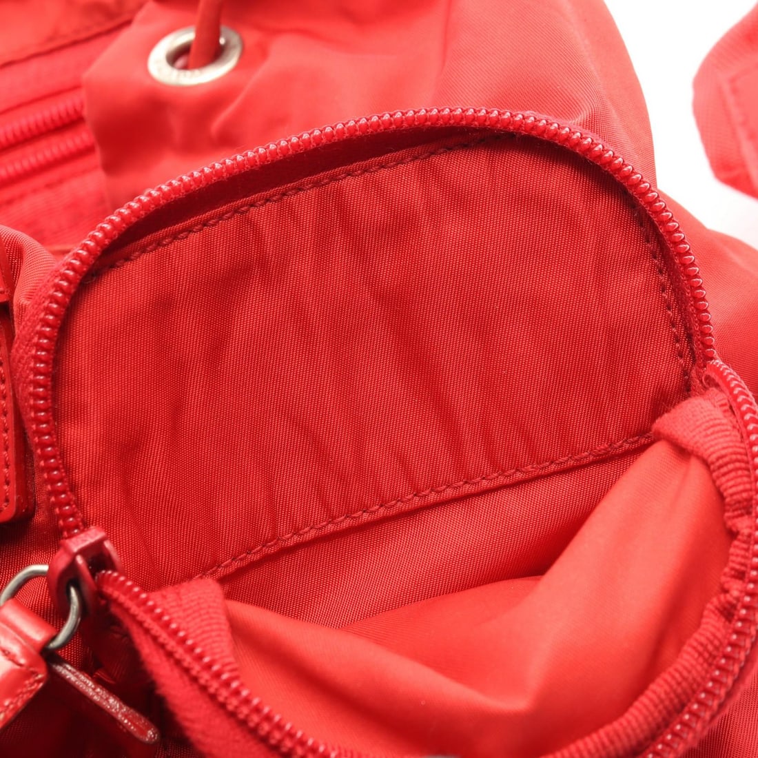 Prada Vela Nylon Backpack Red - 11