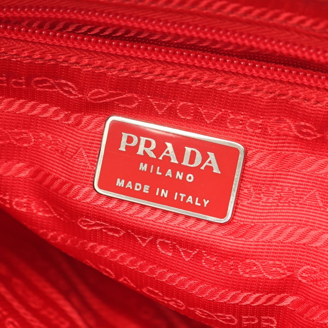 Prada Vela Nylon Backpack Red - 4