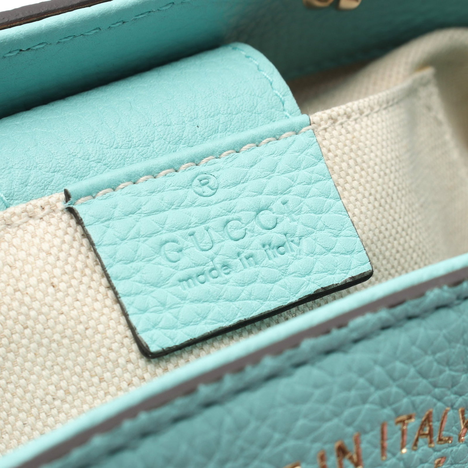 Gucci Bamboo Mini Shopper Blue - 4