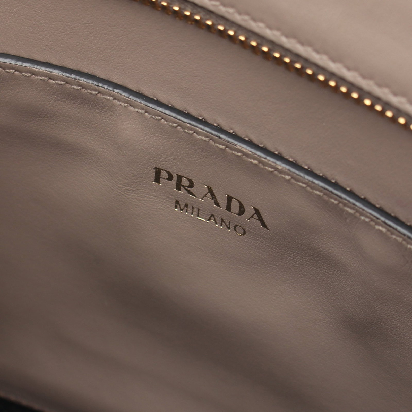 Prada Leather 2WAY Handbag Gray - 4