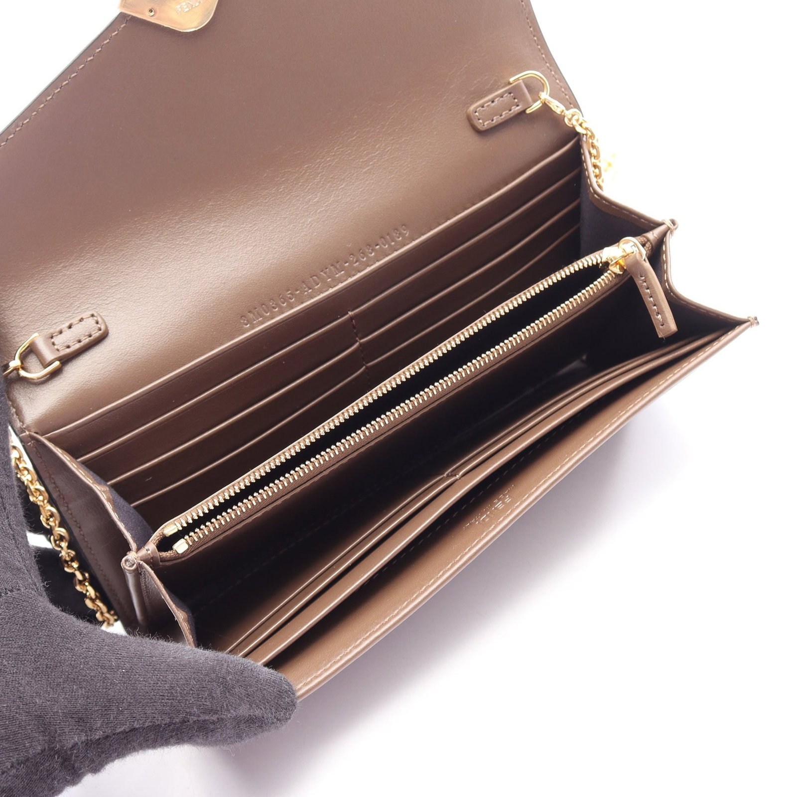 Fendi FF Diamond Chain Wallet - 3