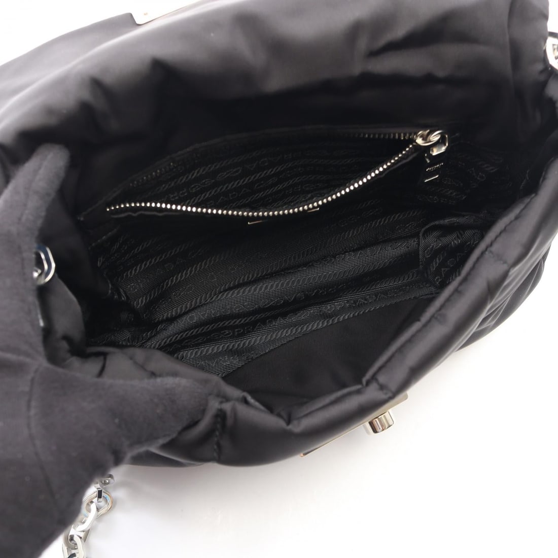 Prada Tessuto Bomber Chain Bag - 3