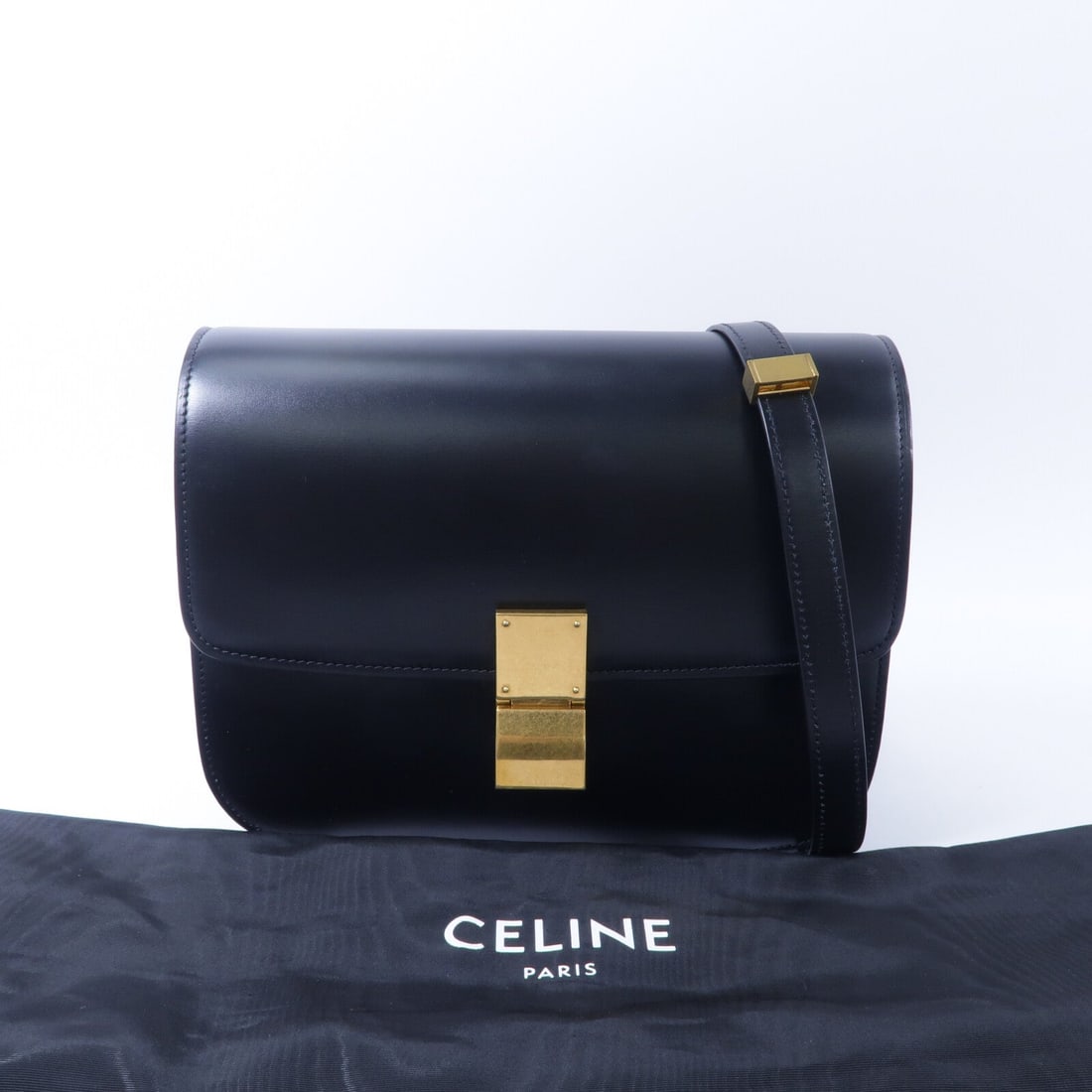 Celine Classic Box Medium Black - 10