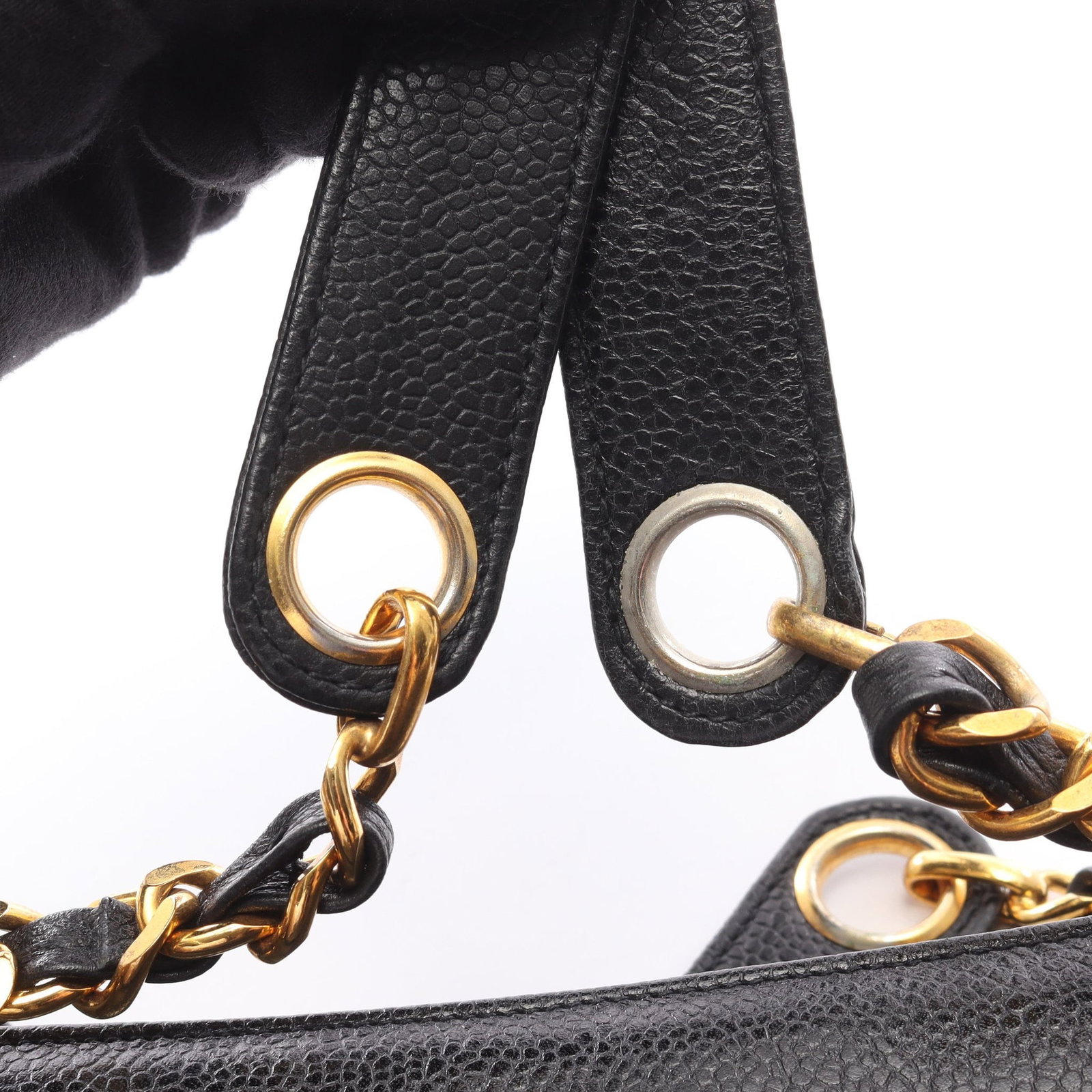 Chanel Triple Coco Chain Tote Black - 12