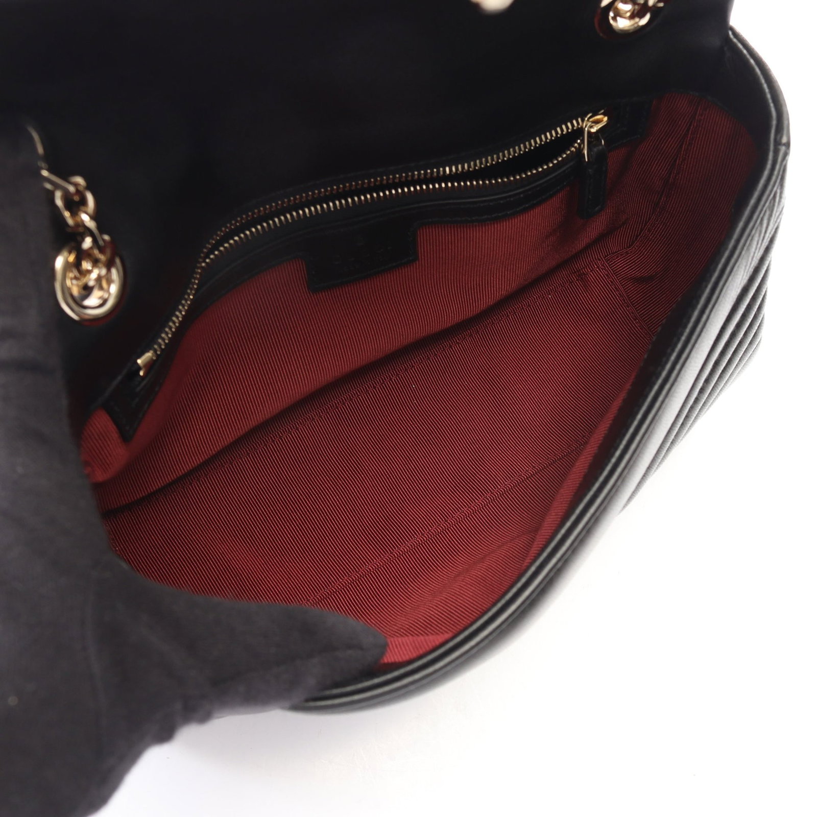 Gucci GG Marmont Medium Chain Black - 3