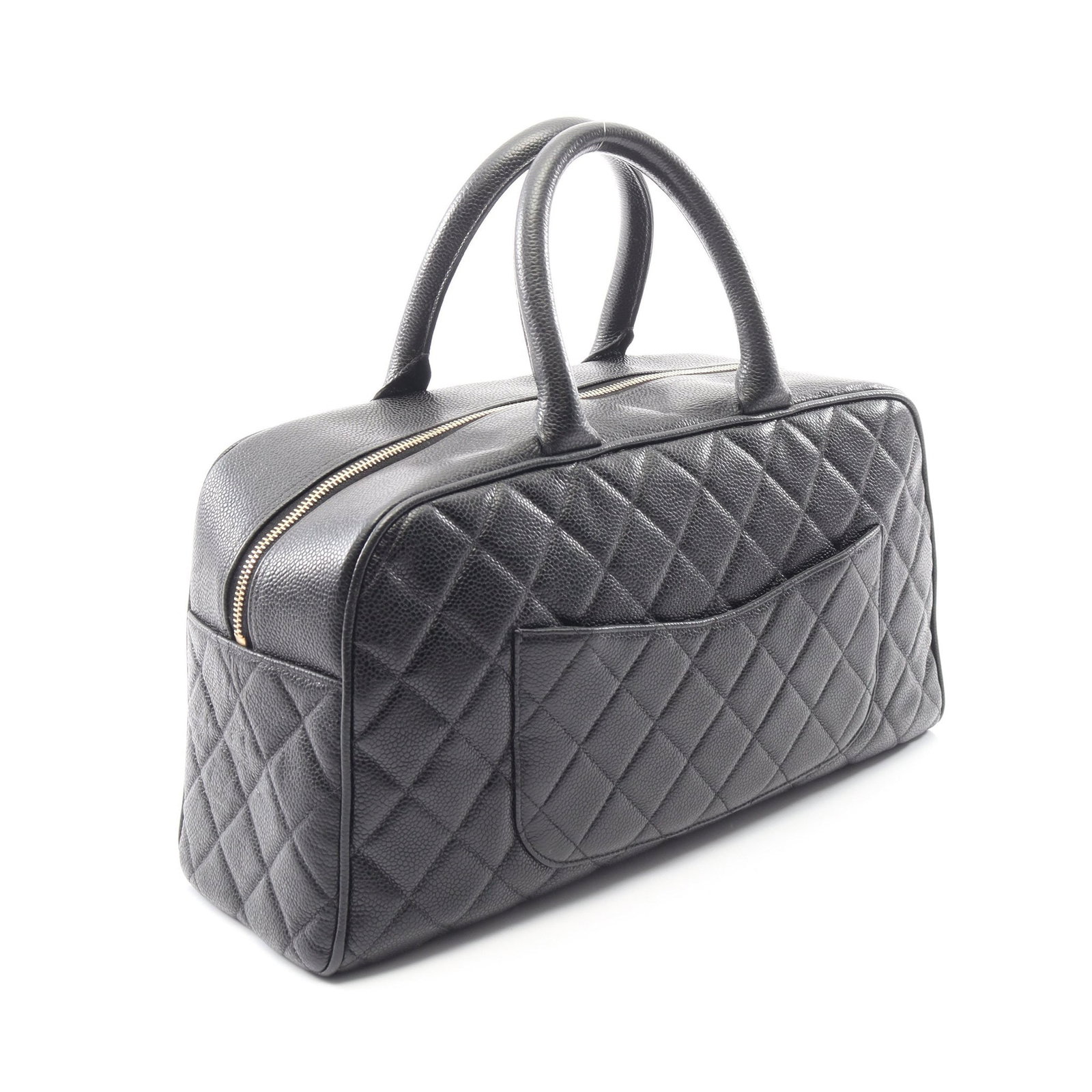 Chanel Mini Boston Caviar Black - 2