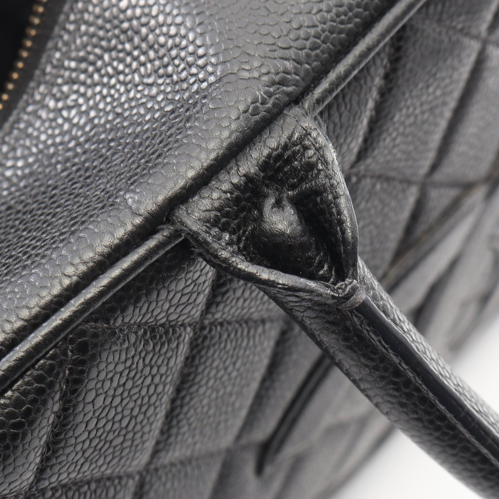 Chanel Mini Boston Caviar Black - 7