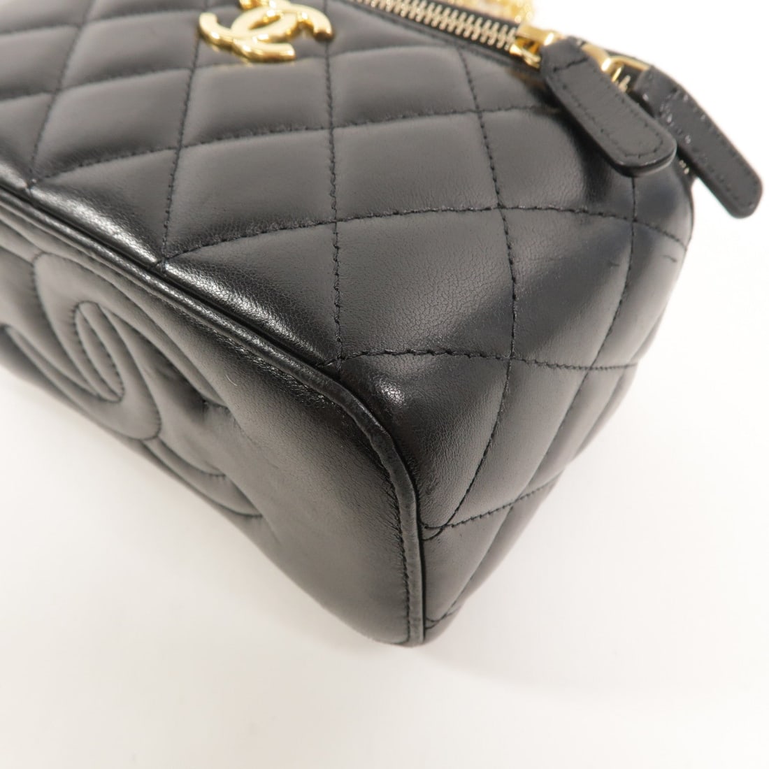 Chanel Vanity Case Chain Bag Black - 11