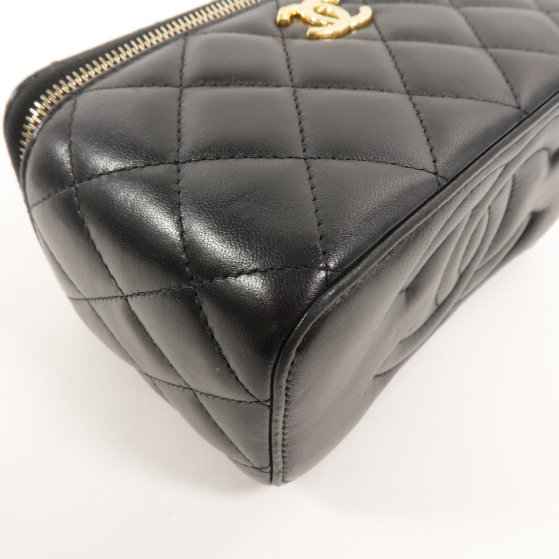 Chanel Vanity Case Chain Bag Black - 12